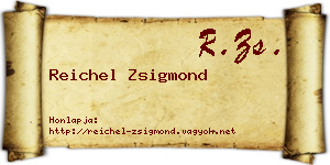 Reichel Zsigmond névjegykártya